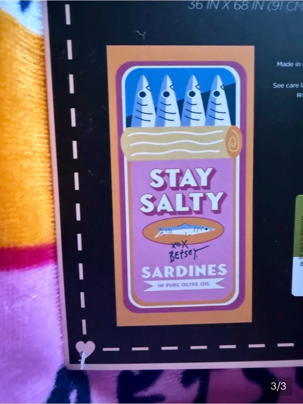 Betsey Johnson playful sardines